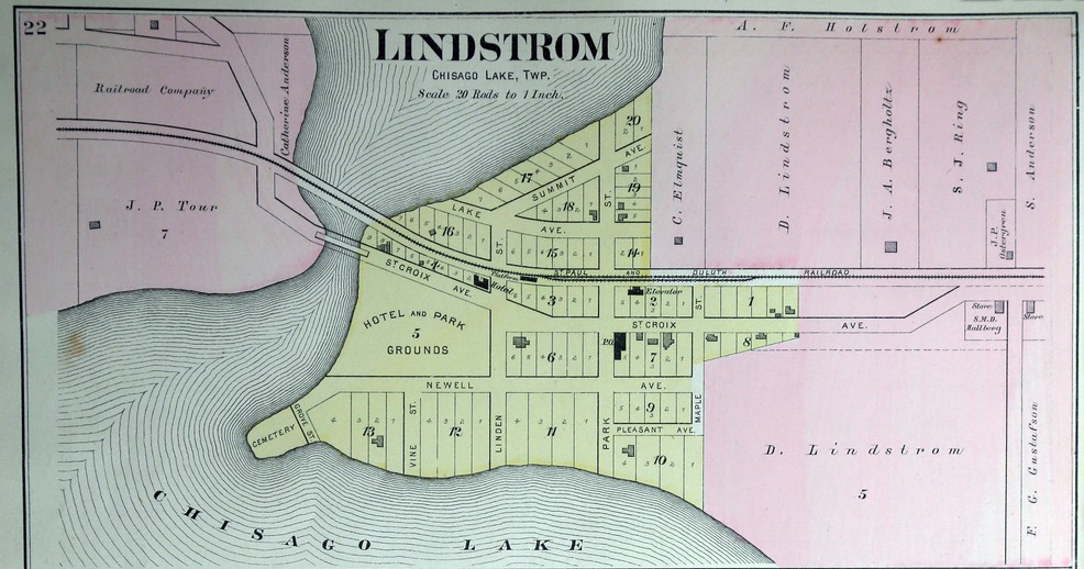 1888 Foote Plat - Lindstrom